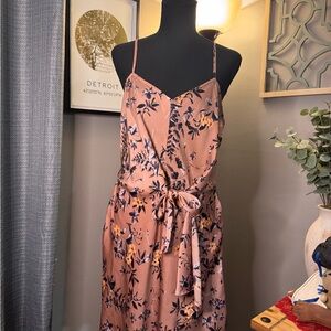 Express Pink Floral Mini Dress